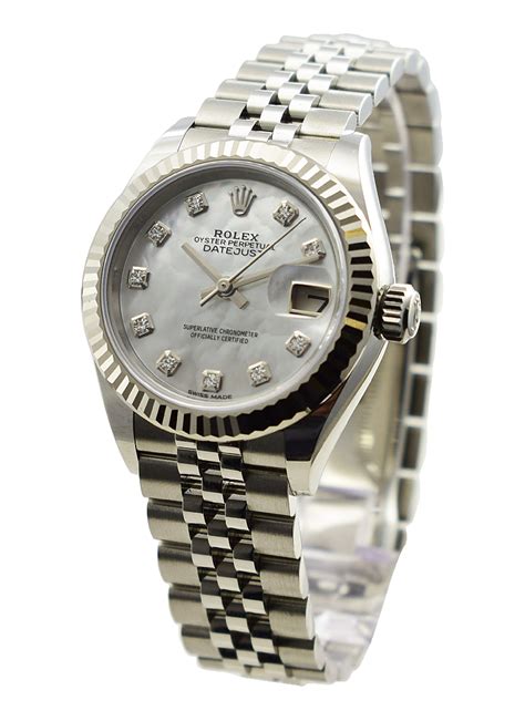 rolex ladies steel small used|ladies rolex 28mm datejust.